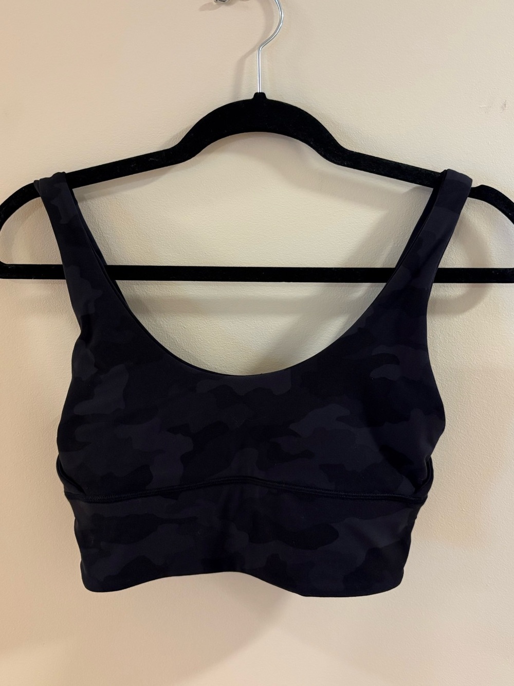 Lululemon Reversible Sports Bra Black Camo